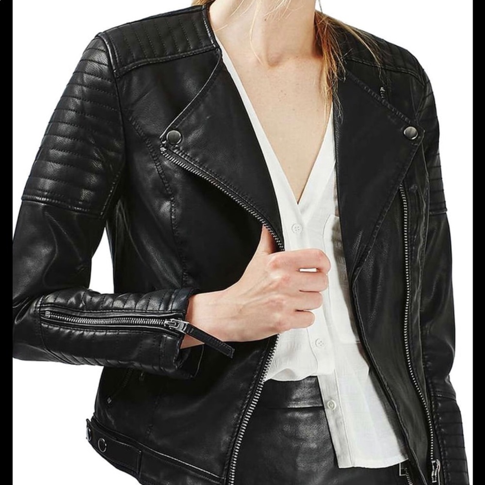 Top shop leather jacket